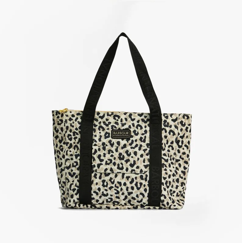 Barbour BOULEVARD Tote Bag Womens Jasmine Leopard sold by Shuperb
