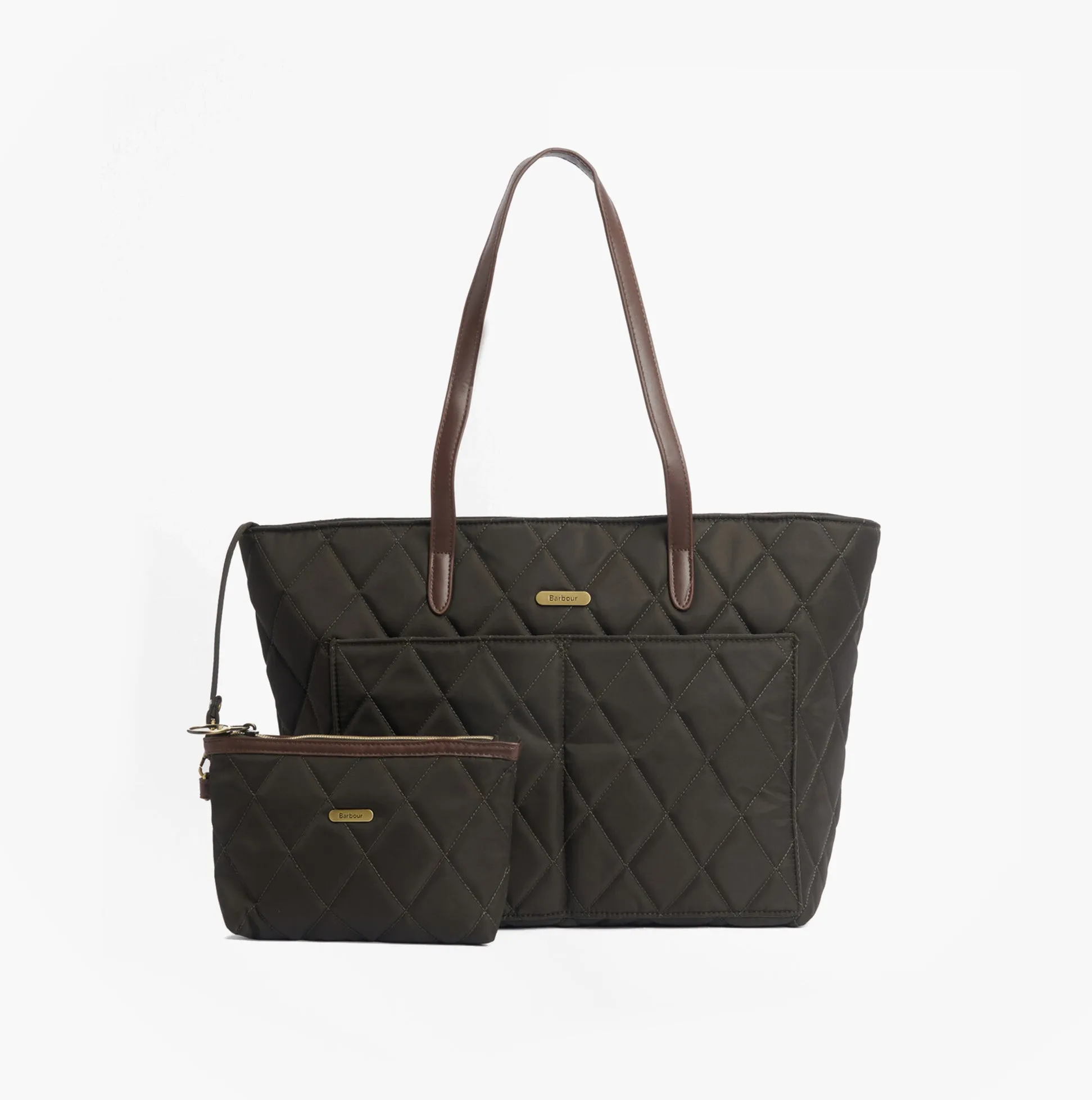 Barbour QUILTED Womens Tote Bag & Purse Olive sold by Shuperb
