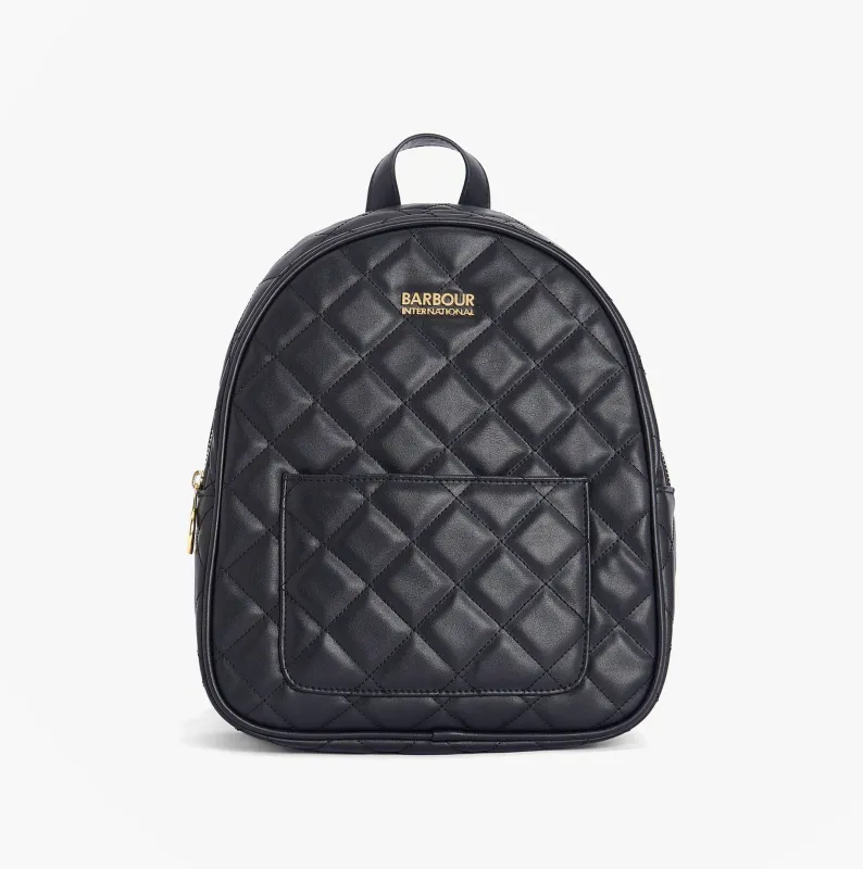 Barbour QUILTED UXBRIDGE Womens Backpack Black sold by Shuperb