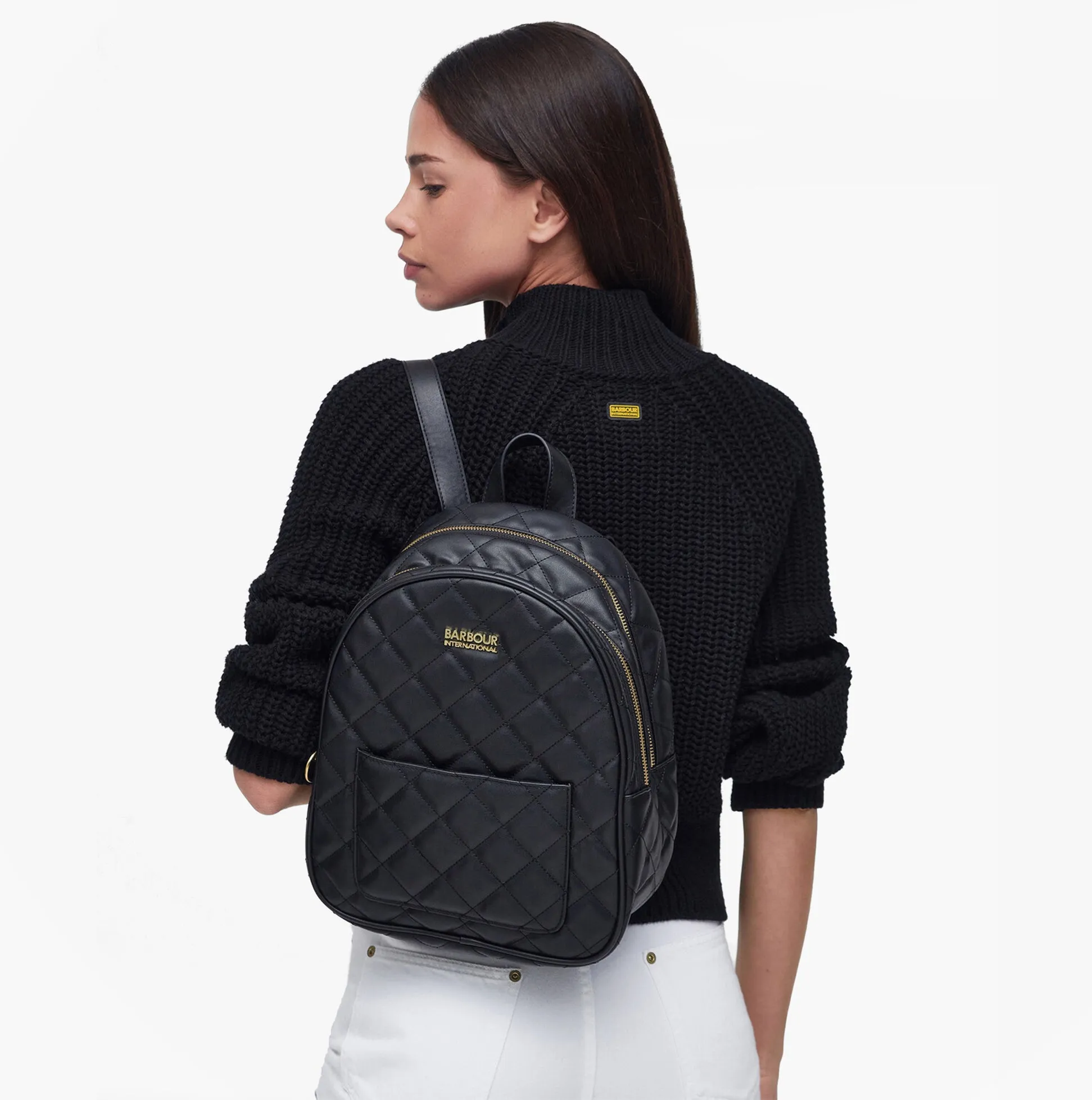 Barbour QUILTED UXBRIDGE Womens Backpack Black sold by Shuperb product image thumbnail 2