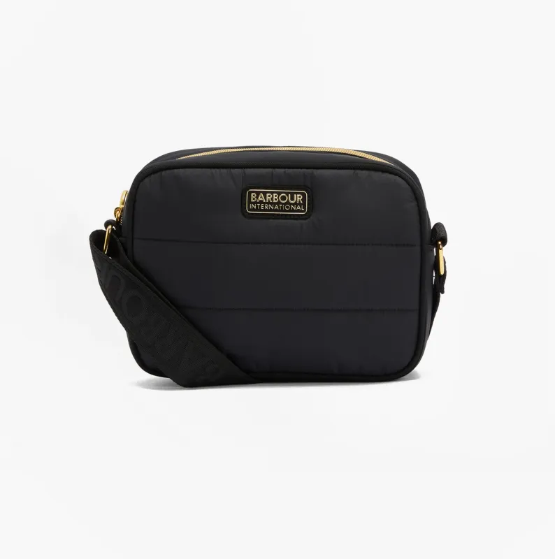 Barbour MONACO QUILT Womens Crossbody Bag Black sold by Shuperb