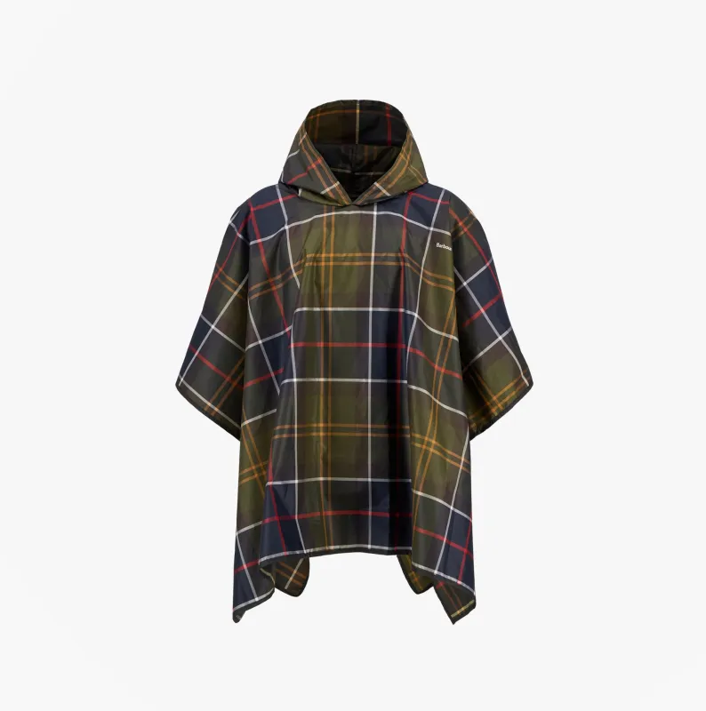Barbour Mens TARTAN SHOWERPROOF PONCHO Classic Tartan sold by Shuperb