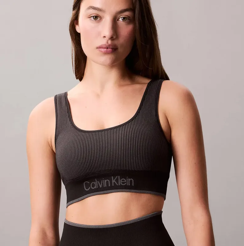 Calvin Klein Medium Impact Womens Sports Bra Black sold by Shuperb