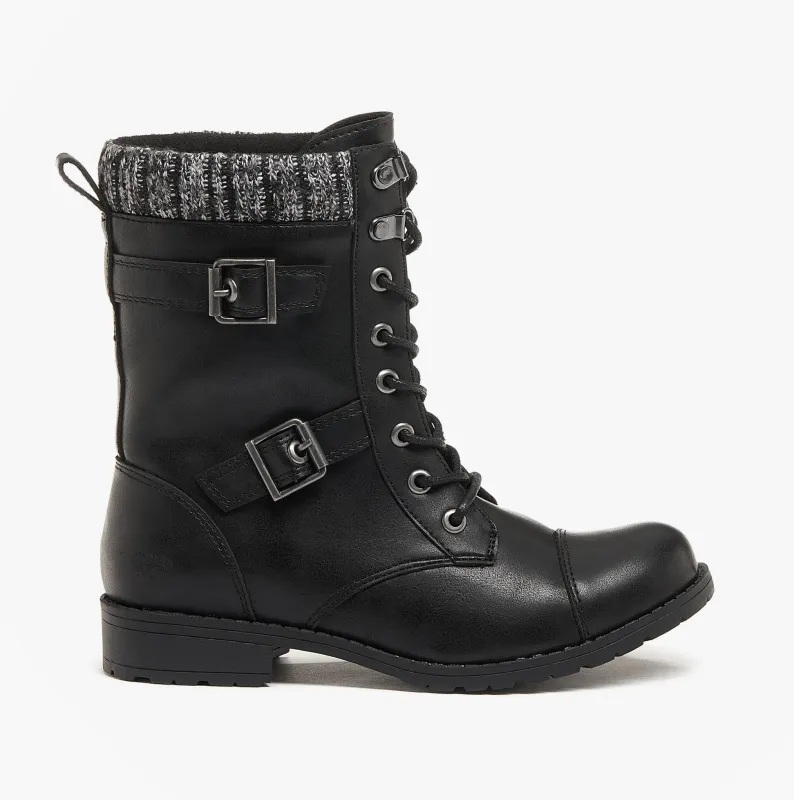 Rocket Dog BILLIE Womens Biker Boots Black sold by Shuperb