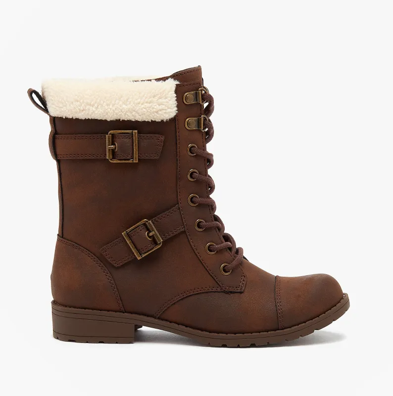 Rocket Dog BILLIE Womens Biker Boots Brown sold by Shuperb
