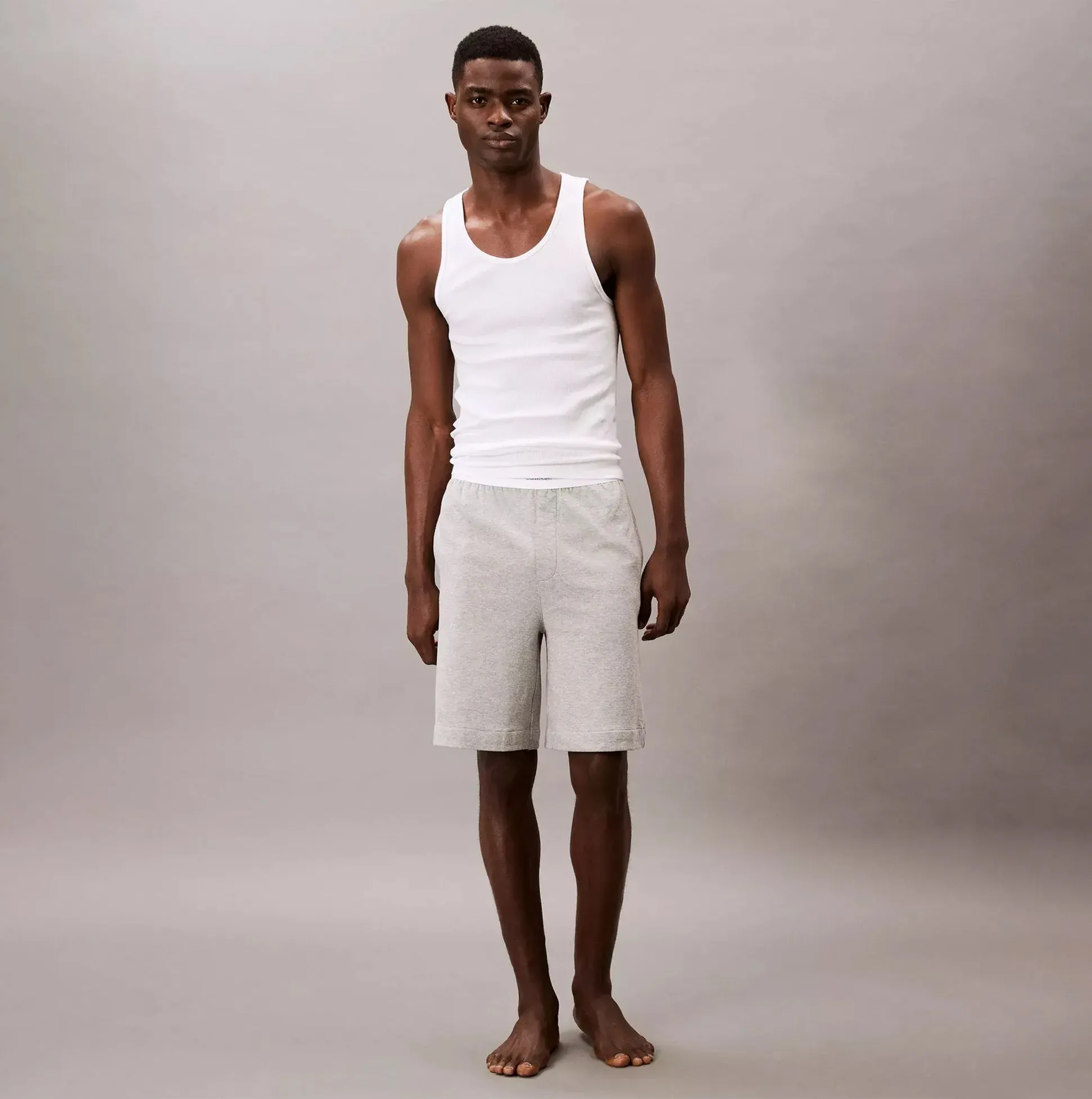 Calvin Klein SLEEP SHORT Mens Medium Grey Heather sold by Shuperb product image thumbnail 3