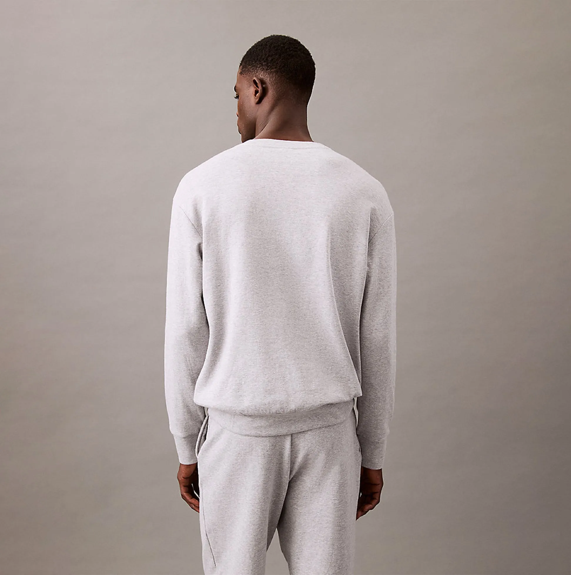 Calvin Klein ICON COTTON TERRY Mens Sweatshirt Medium Grey Heather sold by Shuperb product image thumbnail 3