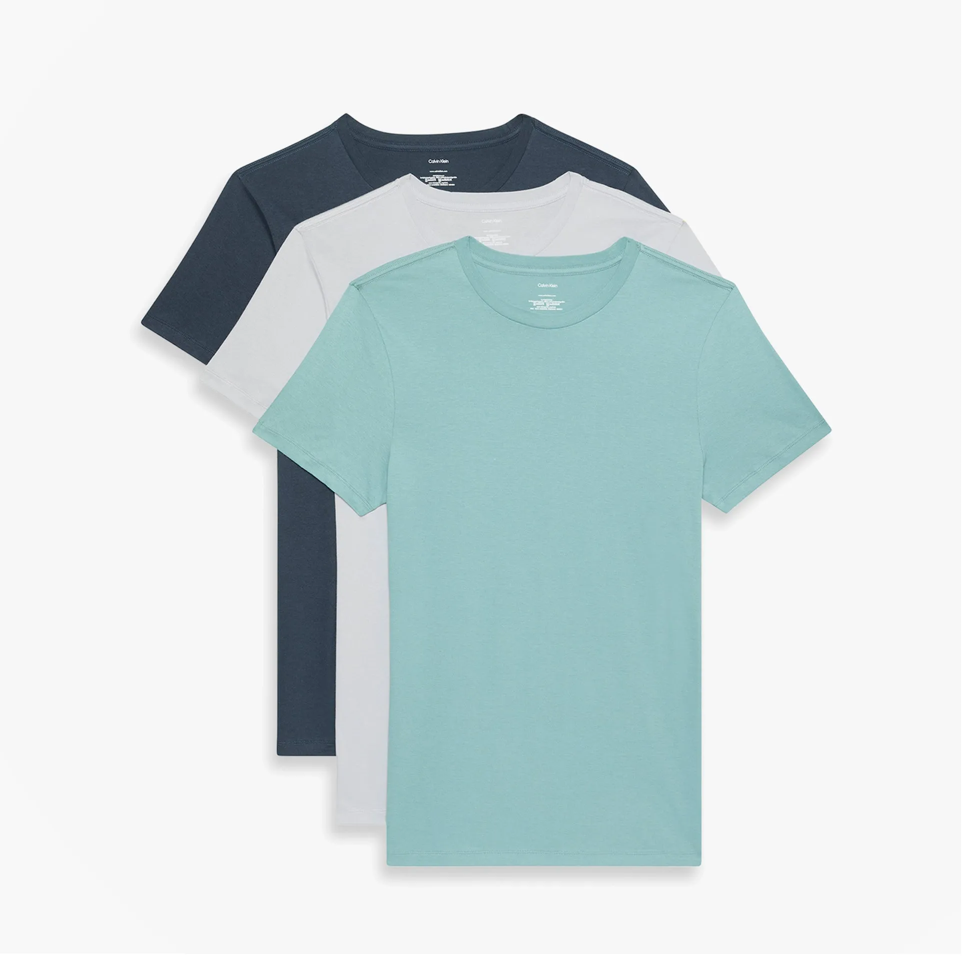 Calvin Klein 3 Pack Mens Crew neck T-Shirt Cotton Classics Multi Colour sold by Shuperb