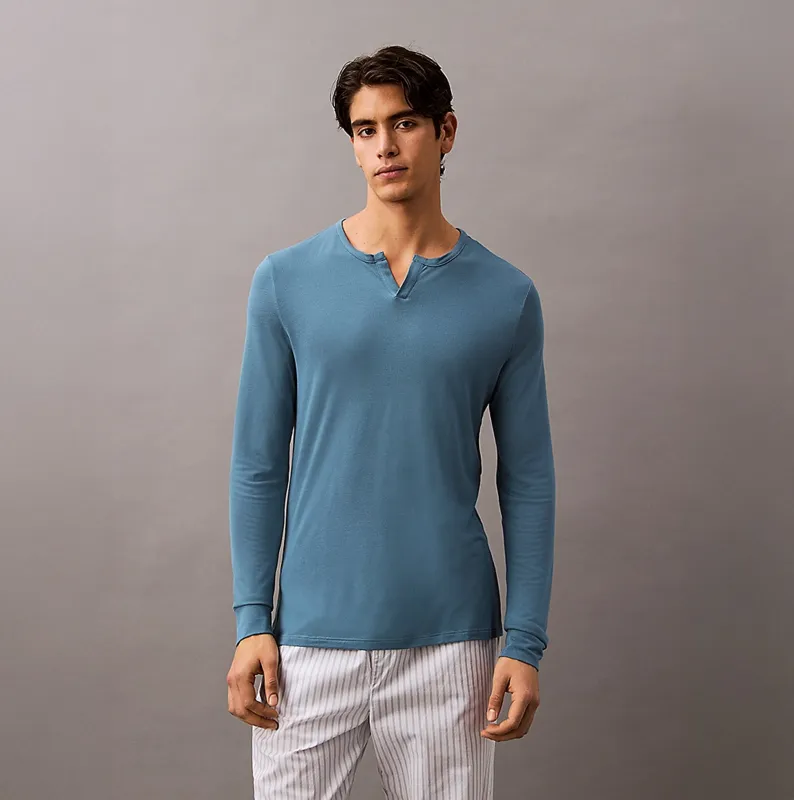 Calvin Klein ULTRA SOFT MODAL Mens Pyjama Top Deck Gray made by Calvin Klein