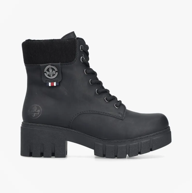 Rieker 74532-00 Womens Boots Black sold by Shuperb
