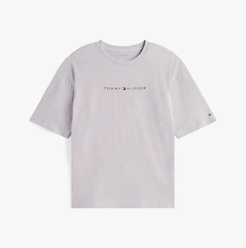 Tommy Hilfiger SS TEE CONT. LOGO Mens T-Shirts & Tank Tops Light Grey Heather sold by Shuperb