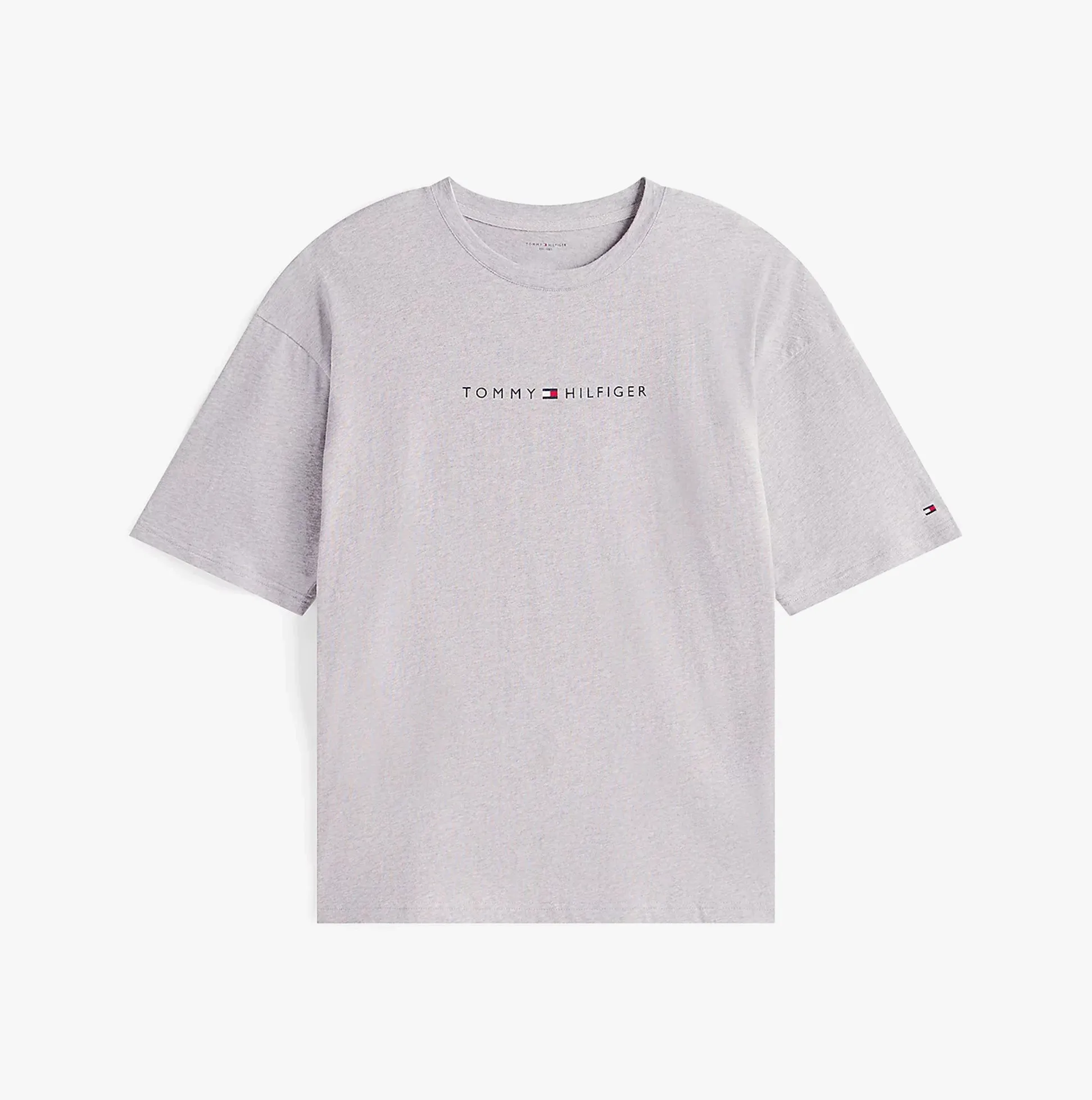 Tommy Hilfiger SS TEE CONT. LOGO Mens T-Shirts & Tank Tops Light Grey Heather sold by Shuperb