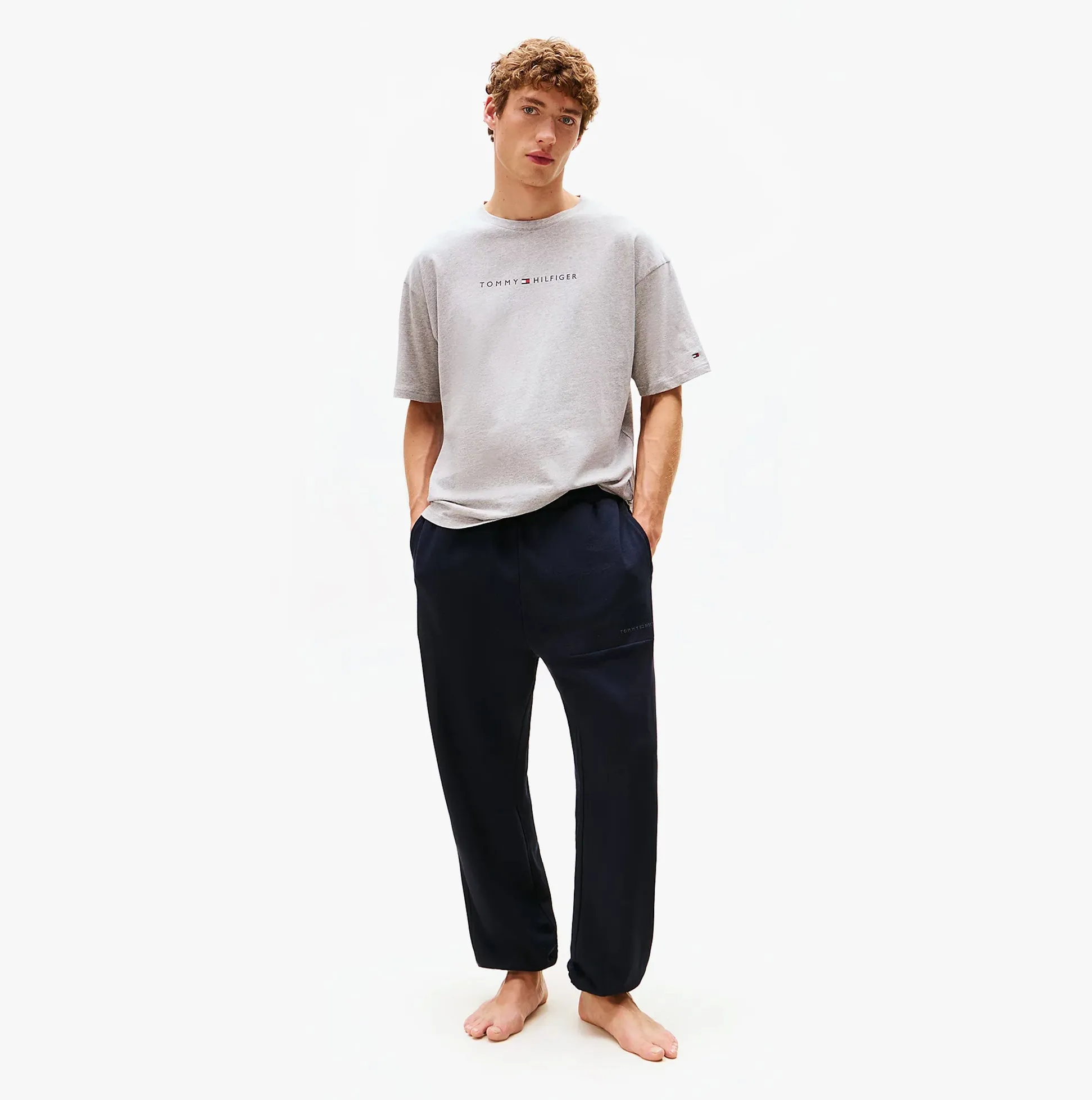 Tommy Hilfiger SS TEE CONT. LOGO Mens T-Shirts & Tank Tops Light Grey Heather sold by Shuperb product image thumbnail 2