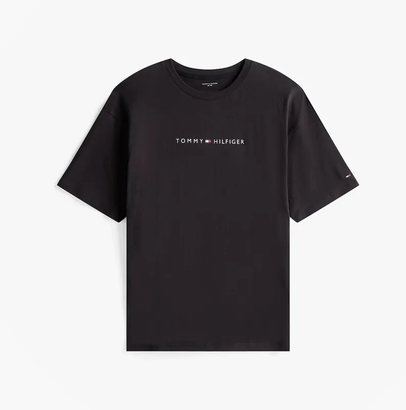 Tommy Hilfiger LOGO T-Shirt Mens Black sold by Shuperb