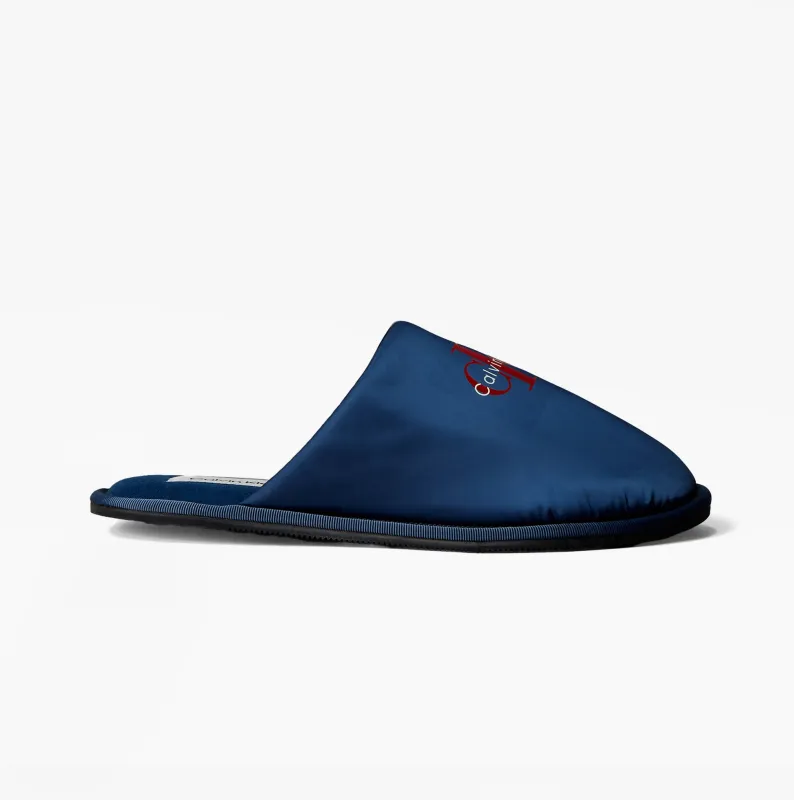 Calvin Klein HOTEL SLIPPER MONOLOGUE Mens Slippers Moonlit Ocean sold by Shuperb