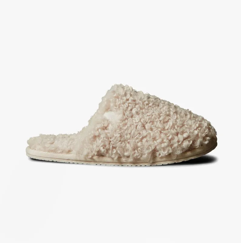Calvin Klein CLOSE SLIPPER FUR Womens Slippers Marshmallow sold by Shuperb