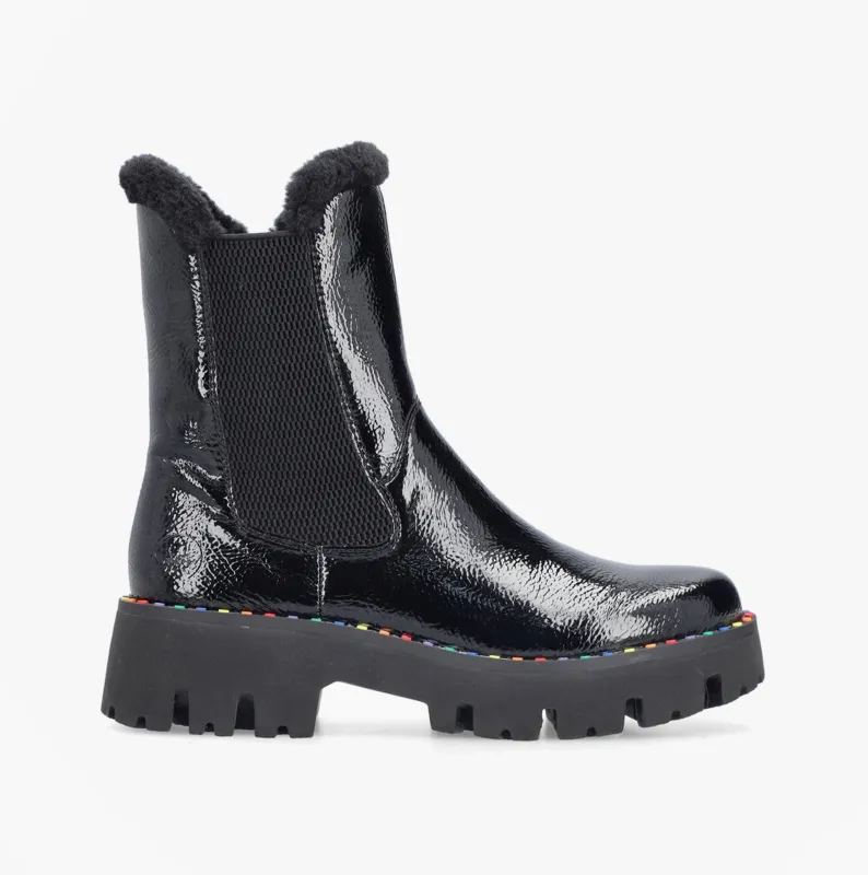 Rieker Y3350-00 Womens Boots Black sold by Shuperb