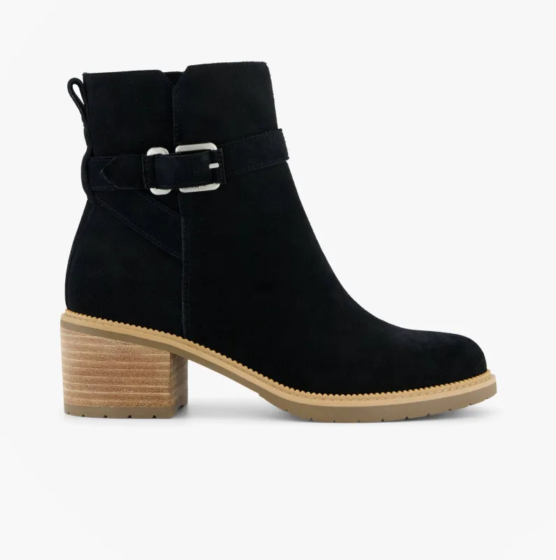 TOMS HAILEY BUCKLE Womens Ankle Boots Black sold by Shuperb