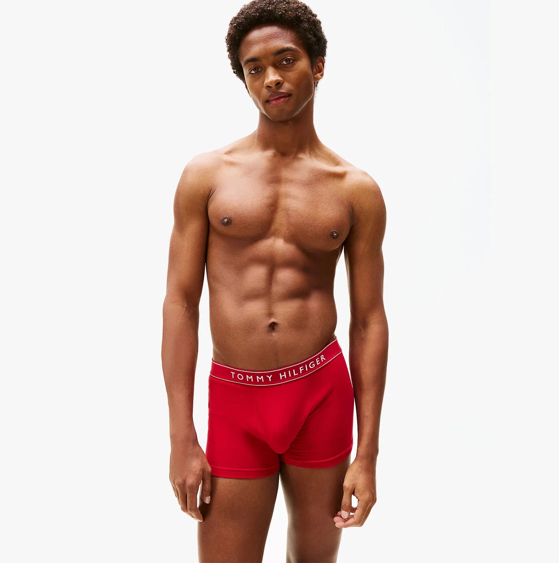 Tommy Hilfiger Mens 3 Pack Logo Waistband Trunks Multi sold by Shuperb product image thumbnail 4