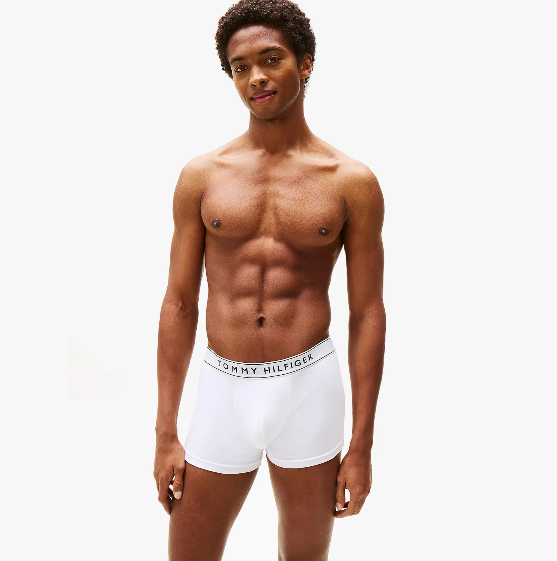 Tommy Hilfiger Mens 3 Pack Logo Waistband Trunks Multi sold by Shuperb product image thumbnail 2