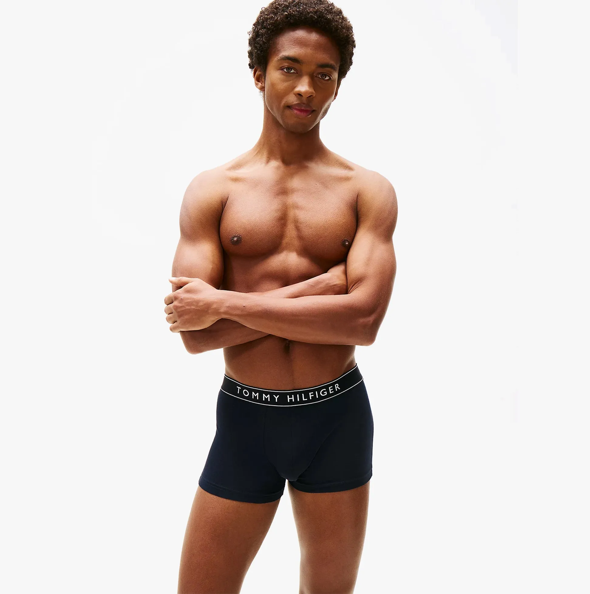 Tommy Hilfiger Mens 3 Pack Logo Waistband Trunks Multi sold by Shuperb product image thumbnail 3