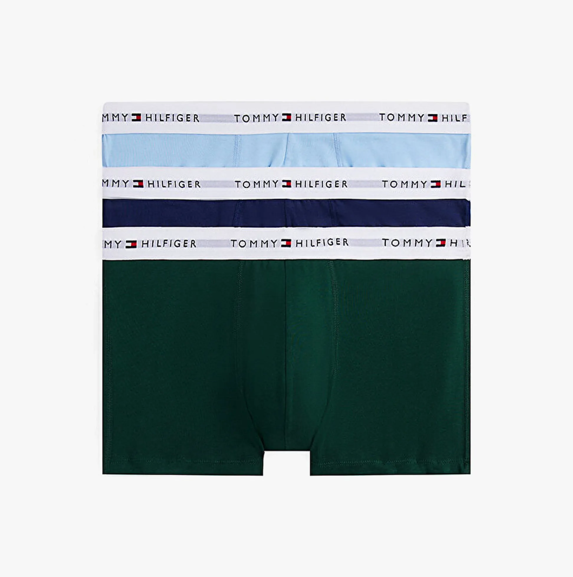 Tommy Hilfiger Mens 3 Pack Logo Waistband Trunks Multi sold by Shuperb