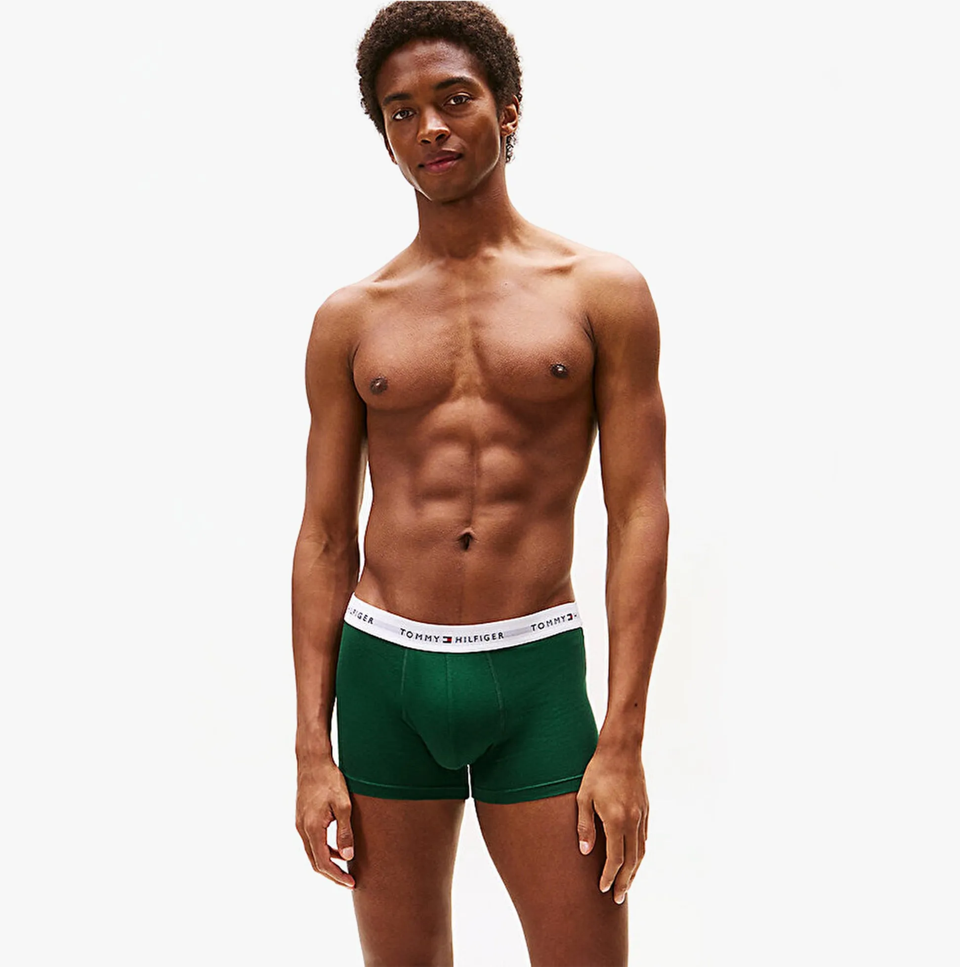 Tommy Hilfiger Mens 3 Pack Logo Waistband Trunks Multi sold by Shuperb product image thumbnail 2