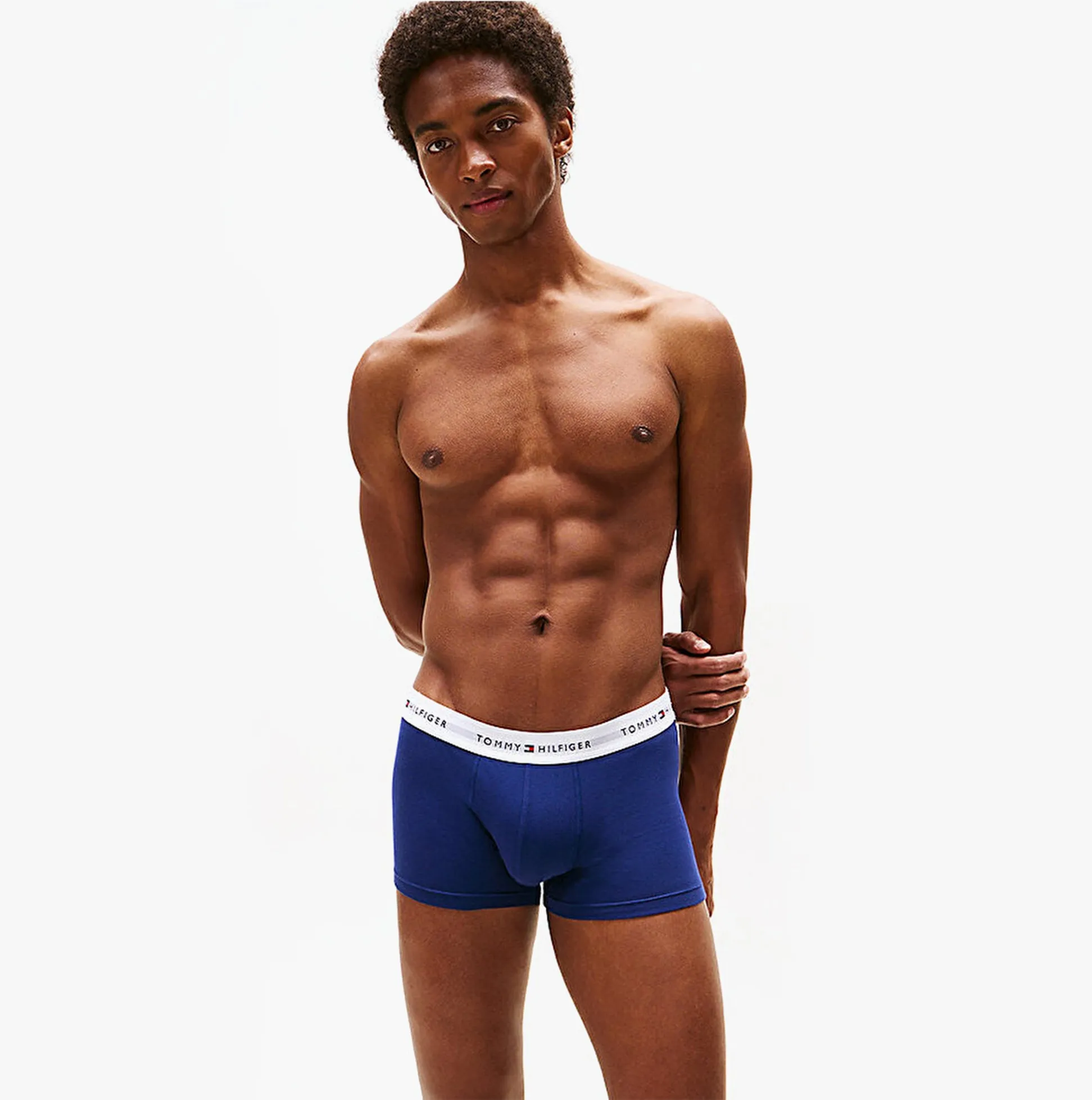 Tommy Hilfiger Mens 3 Pack Logo Waistband Trunks Multi sold by Shuperb product image thumbnail 3