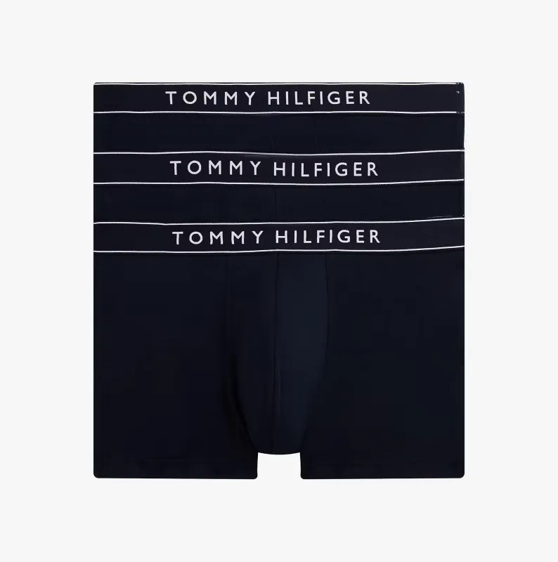 Tommy Hilfiger Mens 3 Pack Logo Waistband Trunks Multi made by Tommy Hilfiger