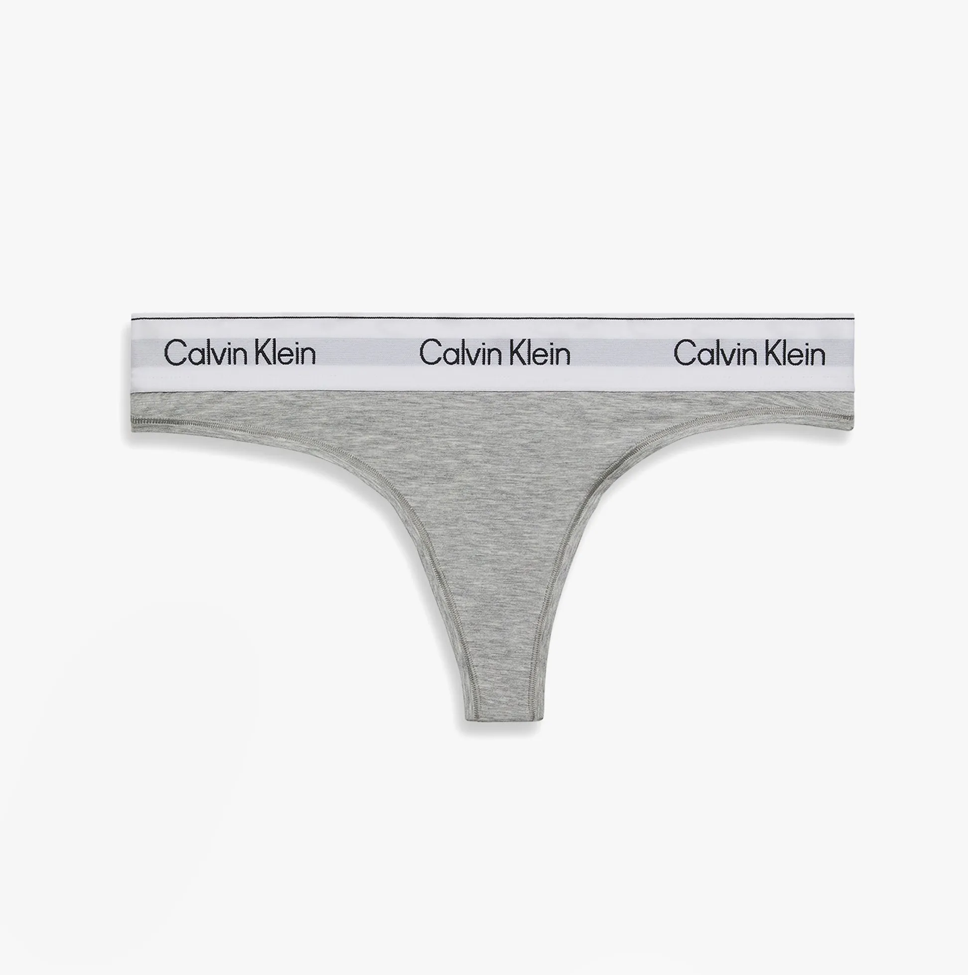 Calvin Klein Icon Cotton Modal Womens Thong Grey sold by Shuperb