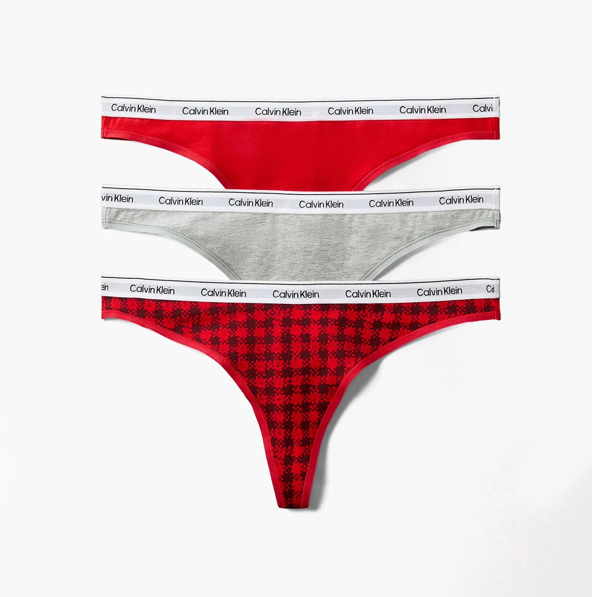 Calvin Klein Icon Logo Womens 3 Pack Thong Multi sold by Shuperb