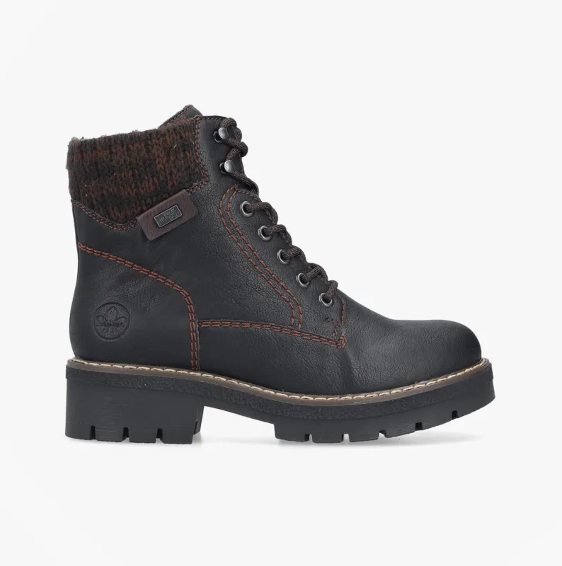 Rieker Y8130-00 Womens Boots Black sold by Shuperb