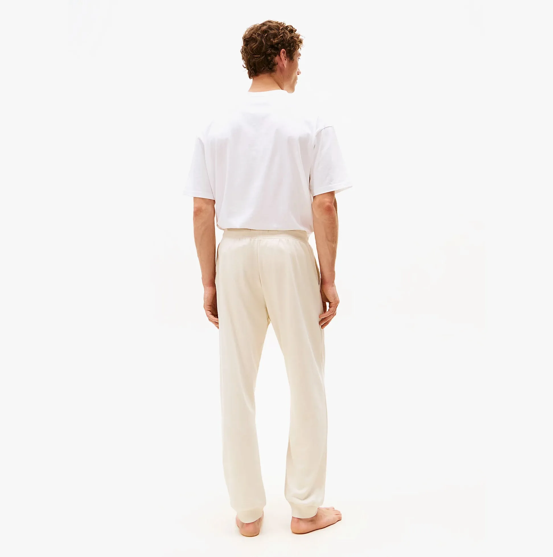 Tommy Hilfiger TH Original Mens Logo Lounge Joggers Off White Newsprint sold by Shuperb product image thumbnail 3