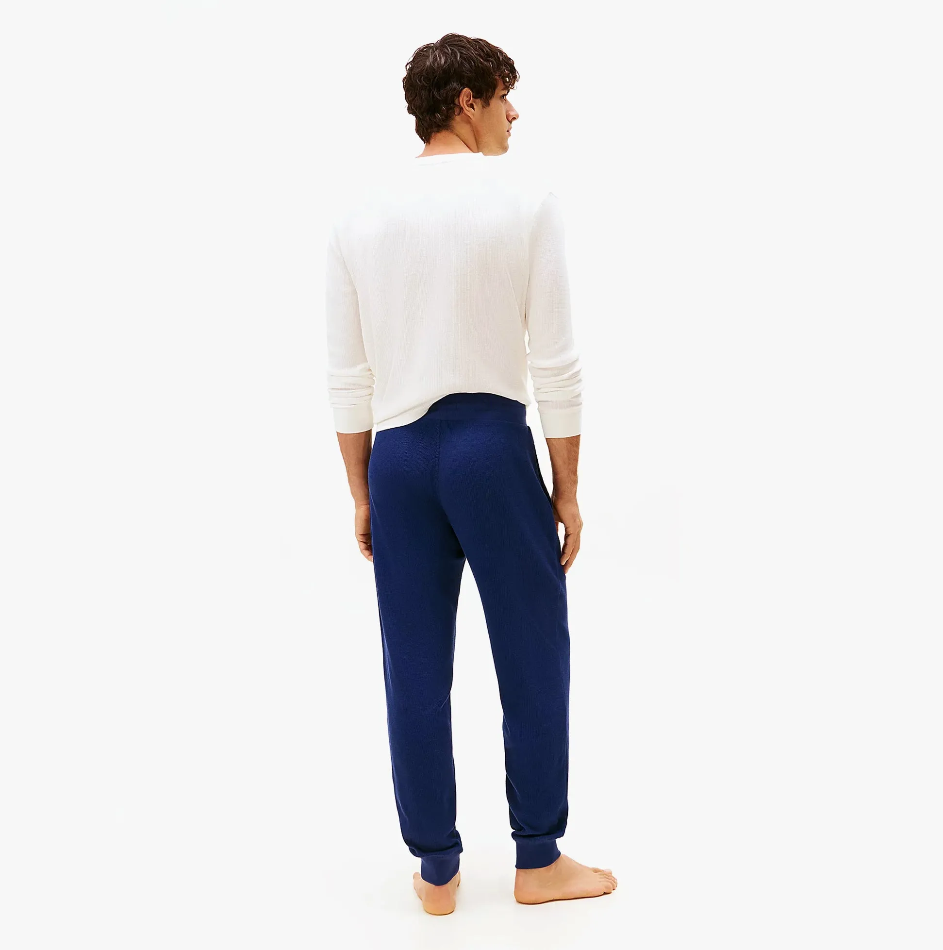 Tommy Hilfiger WAFFLE PANT Mens Cuffed Joggers Navy sold by Shuperb product image thumbnail 3
