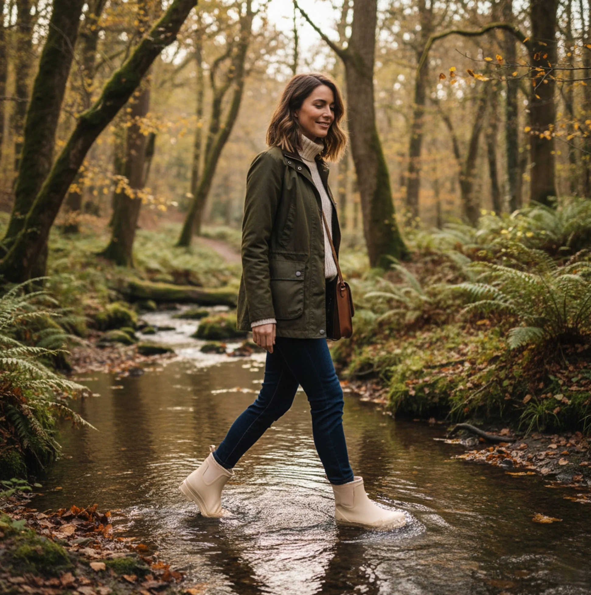 Mud Dogs BROOKE Womens Ankle Neoprene Wellies Mushroom sold by Shuperb product image thumbnail 2