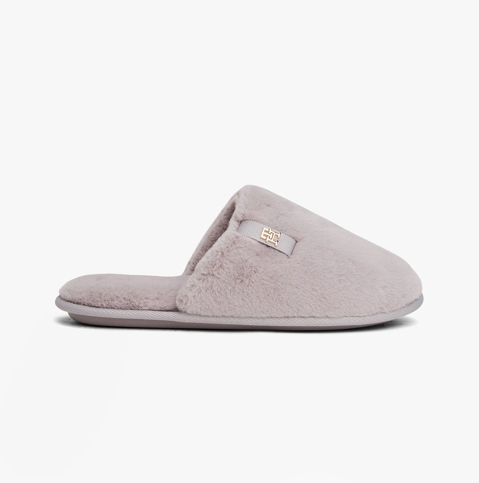 Tommy Hilfiger TH FAUX FUR HOUSE SH Womens Slippers Lilac Dusk sold by Shuperb