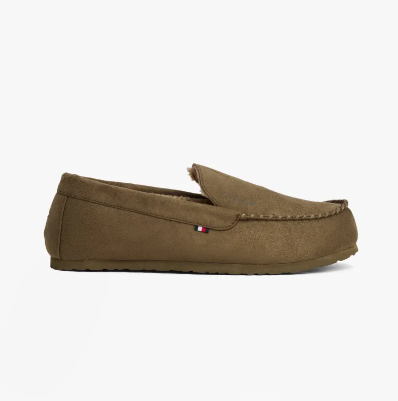 Tommy Hilfiger HILFIGER M SDE DRIVE Mens Mocassin Slippers Army Green sold by Shuperb