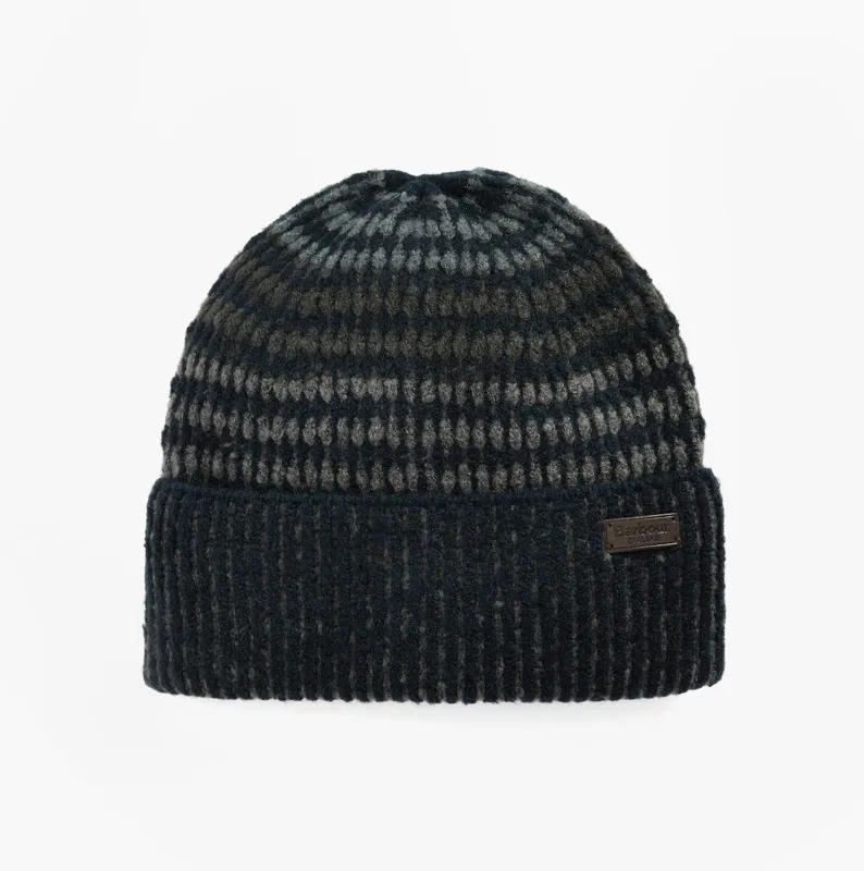 Barbour HARRAY Mens Beanie Navy/Basalt Blue sold by Shuperb