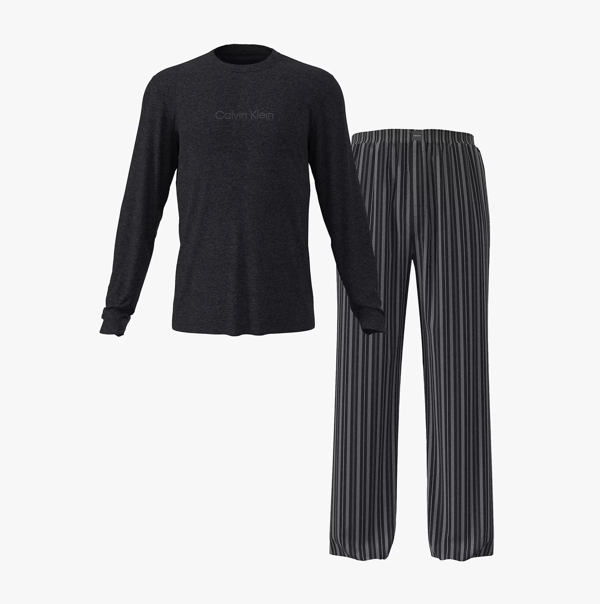 Calvin Klein LS TEE PANT SET Mens Multicoloured sold by Shuperb