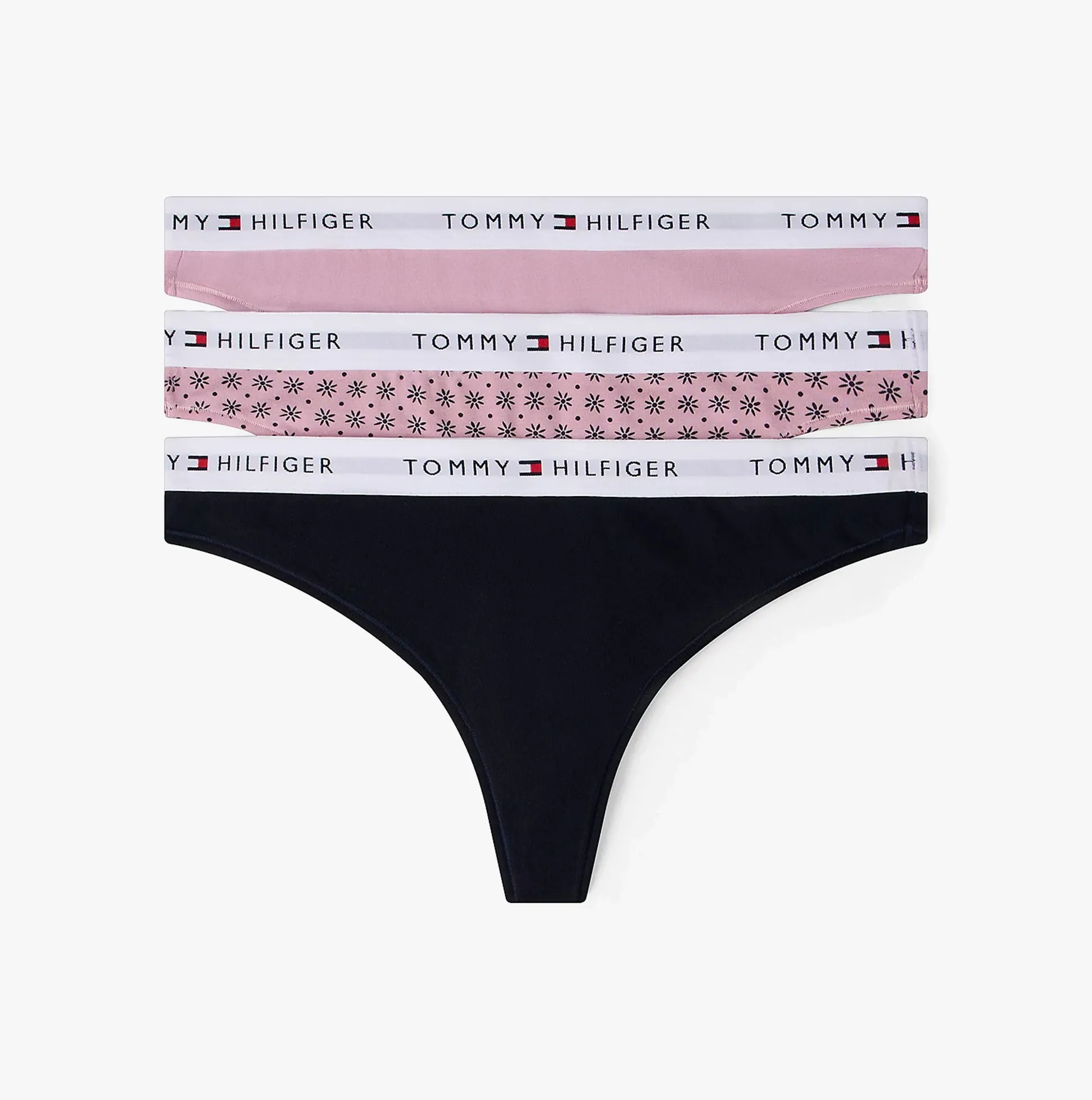 Tommy Hilfiger Womens 3 PACK THONG Multi sold by Shuperb