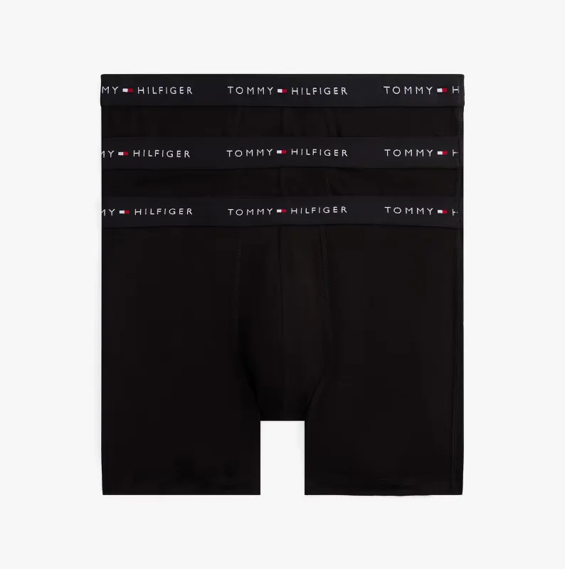 Tommy Hilfiger 3 Pack Mens BOXER BRIEF Black sold by Shuperb