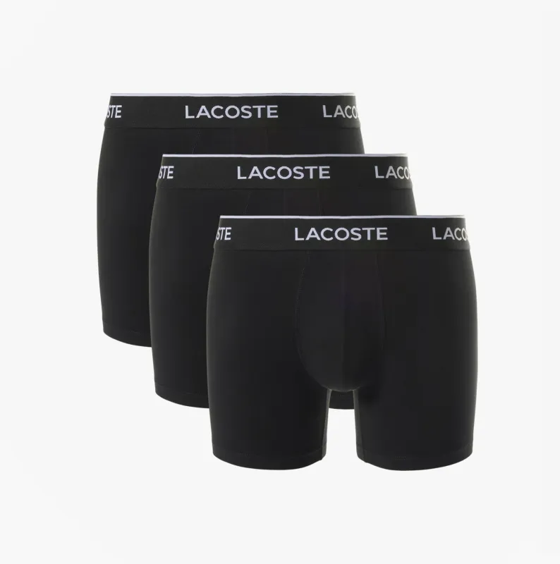 Lacoste 3 Pack Boxer Briefs Mens Boxer Briefs Black sold by Shuperb