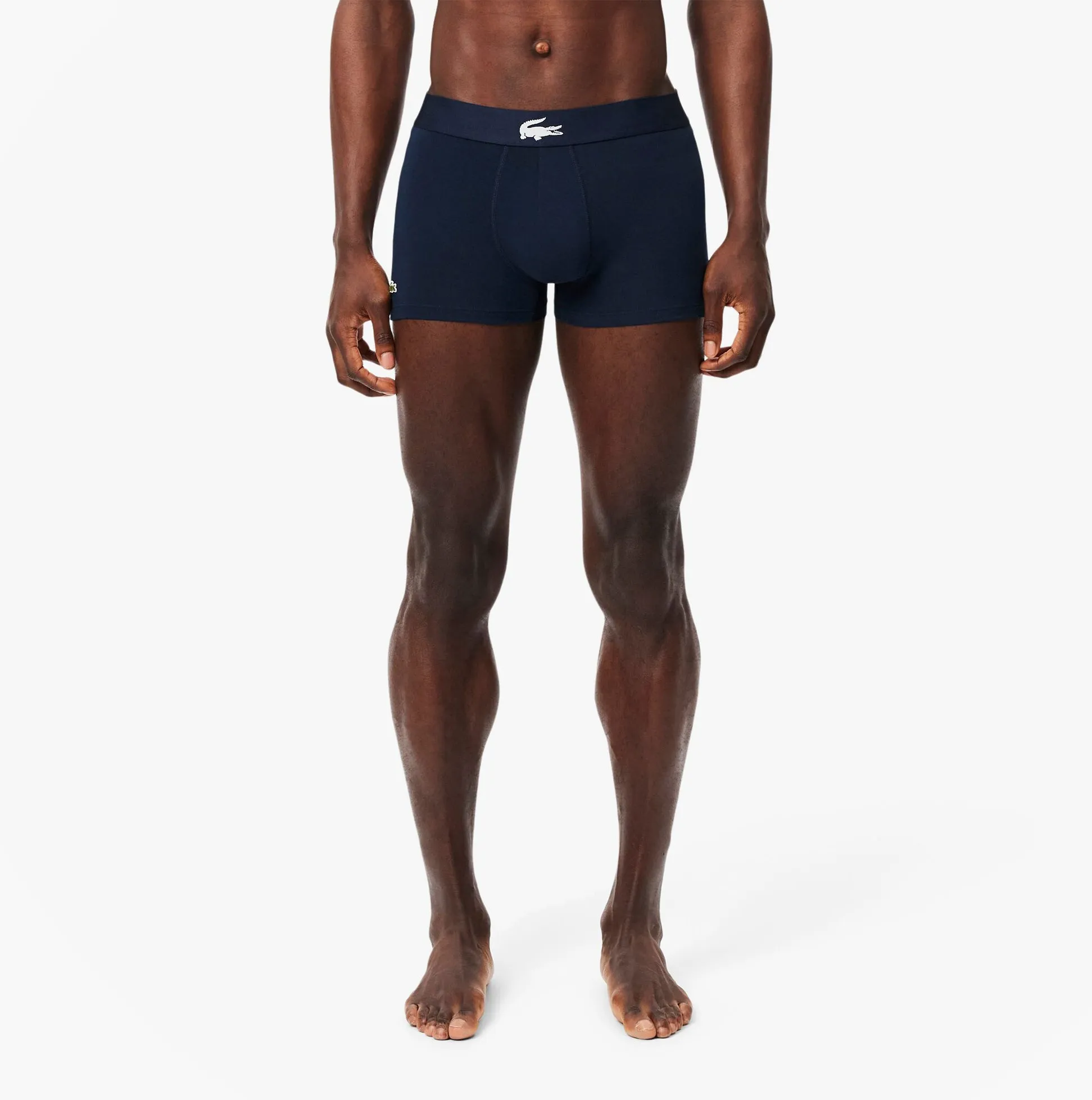Lacoste 3 Pack Trunks Mens Trunks Thyme/Navy Blue/White sold by Shuperb product image thumbnail 3