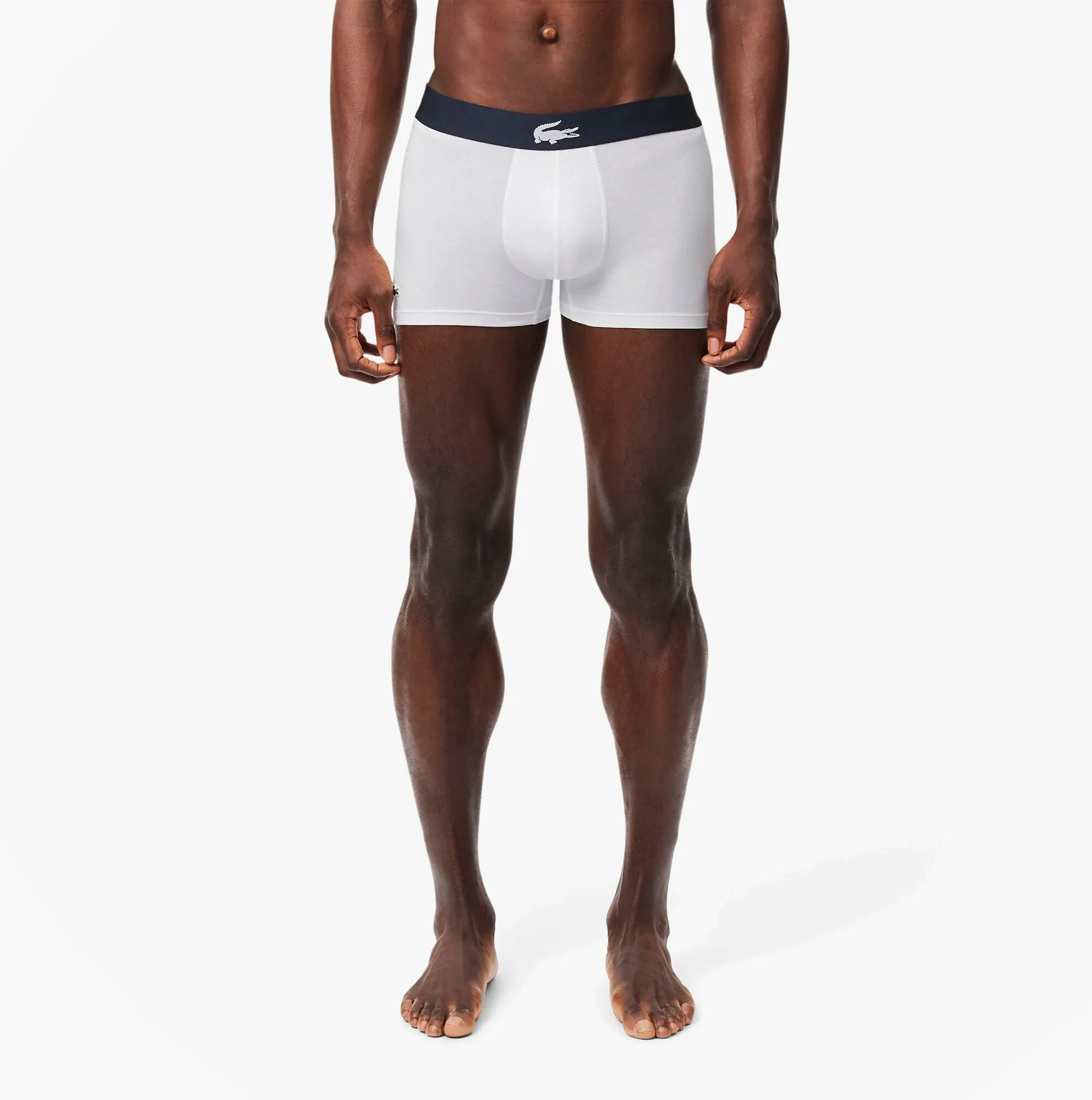 Lacoste 3 Pack Trunks Mens Trunks Thyme/Navy Blue/White sold by Shuperb product image thumbnail 4