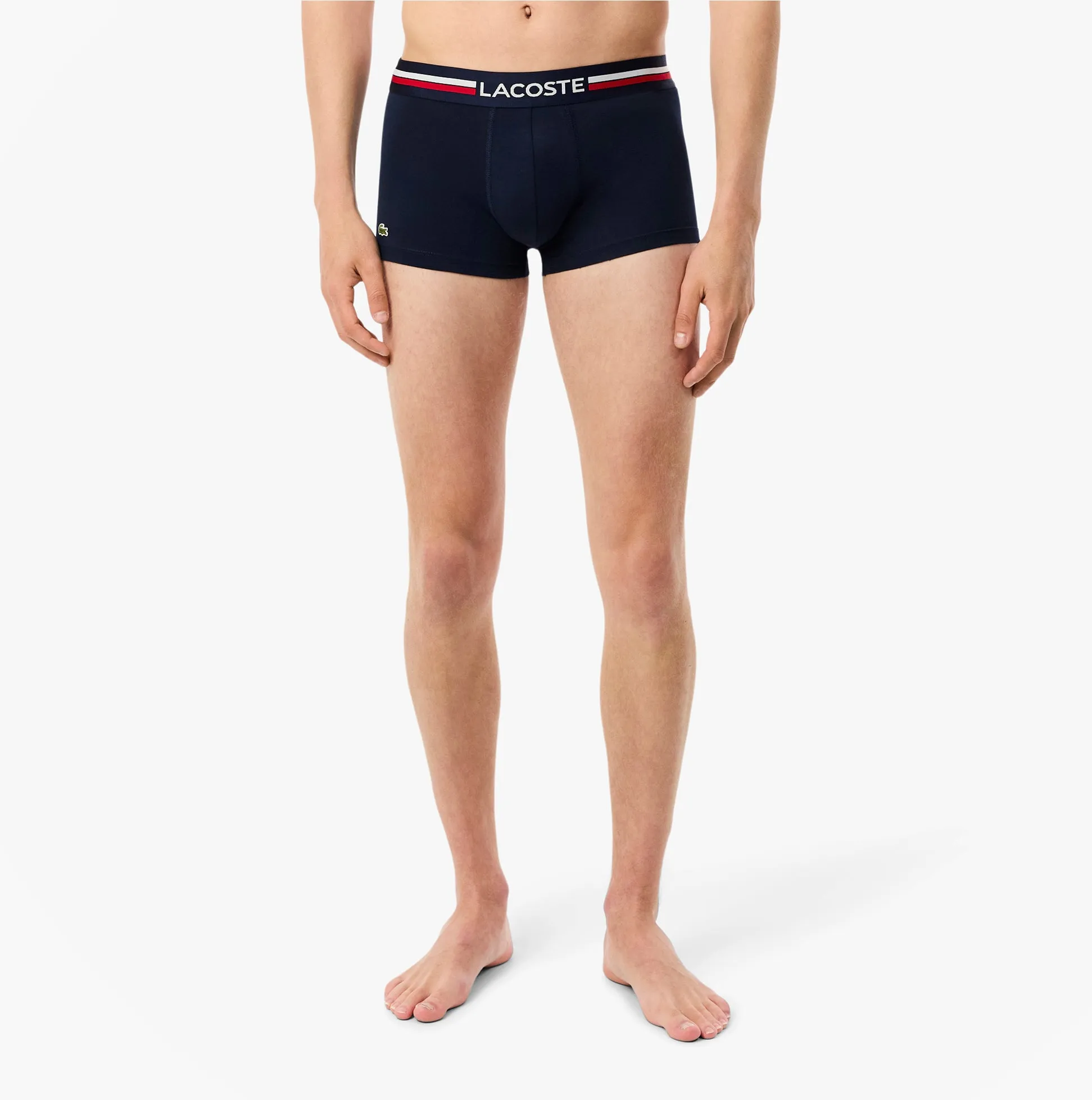 Lacoste 3 Pack Trunks Mens Trunks Navy Blue/Silver Chine/Red sold by Shuperb product image thumbnail 3