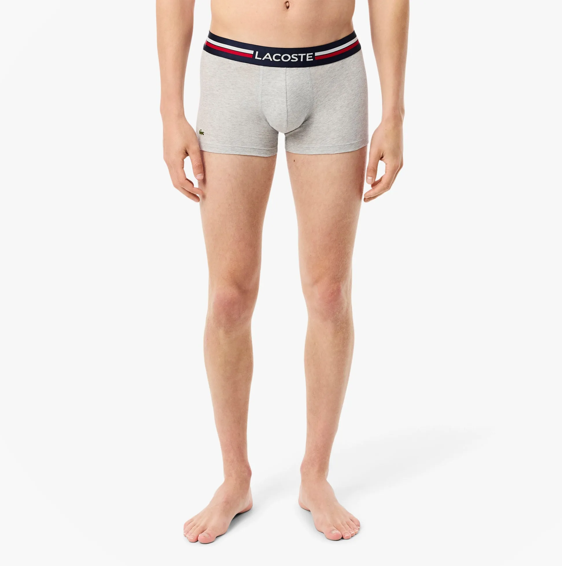 Lacoste 3 Pack Trunks Mens Trunks Navy Blue/Silver Chine/Red sold by Shuperb product image thumbnail 4