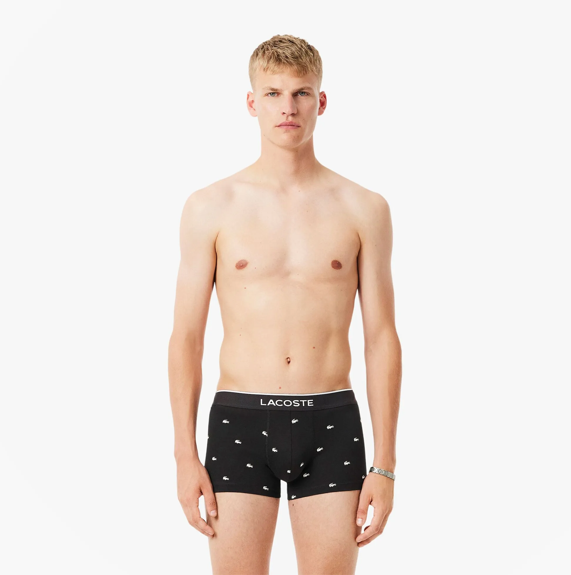Lacoste 3 Pack Trunks Mens Trunks Black sold by Shuperb product image thumbnail 2