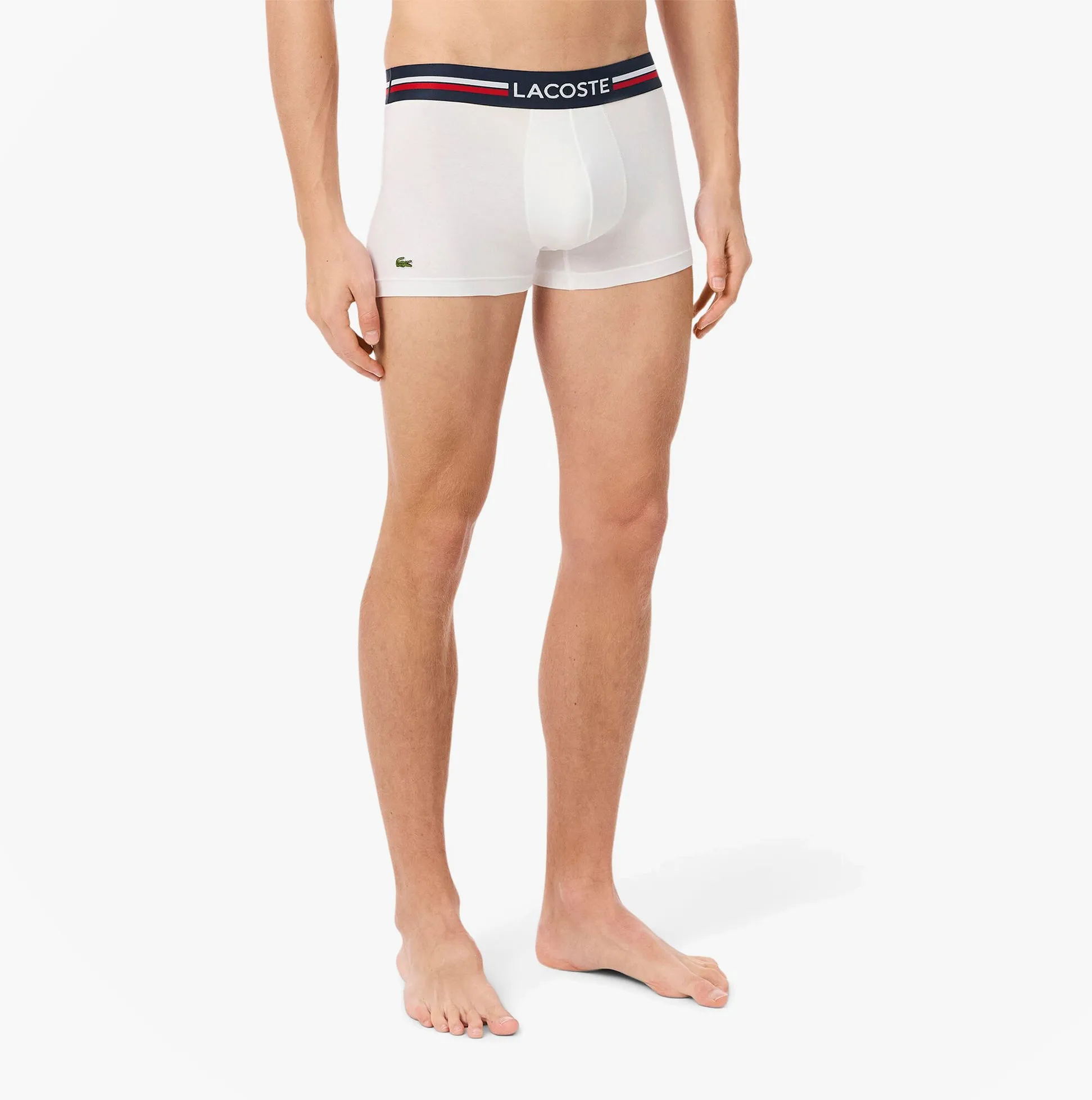 Lacoste 3 Pack Trunks Mens Trunks Navy Blue/White sold by Shuperb product image thumbnail 3