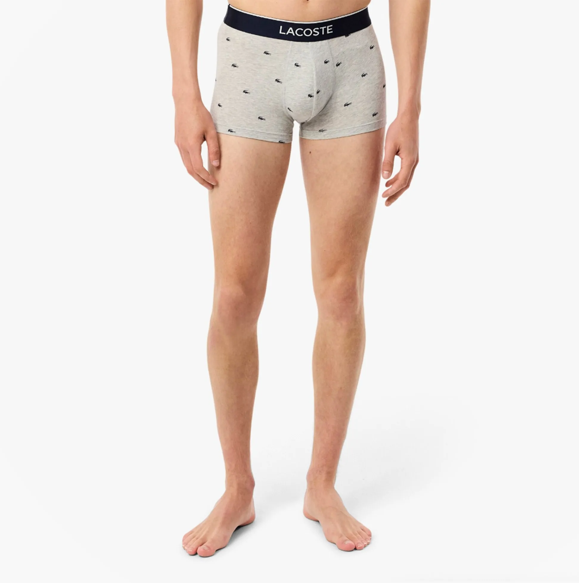 Lacoste 3 Pack Trunks Mens Trunks Methylene/Silver Chine/Red sold by Shuperb product image thumbnail 4