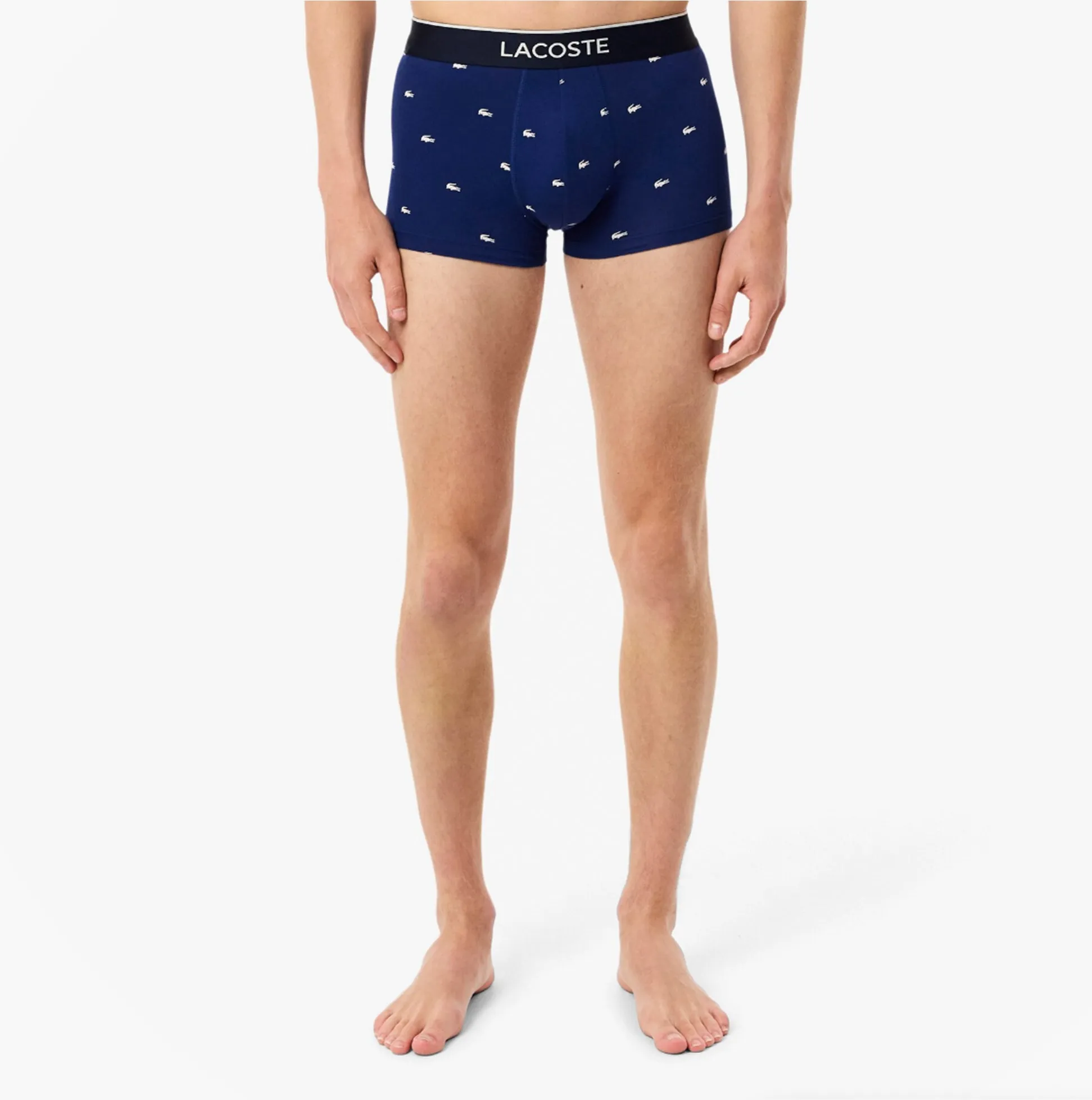 Lacoste 3 Pack Trunks Mens Trunks Methylene/Silver Chine/Red sold by Shuperb product image thumbnail 2